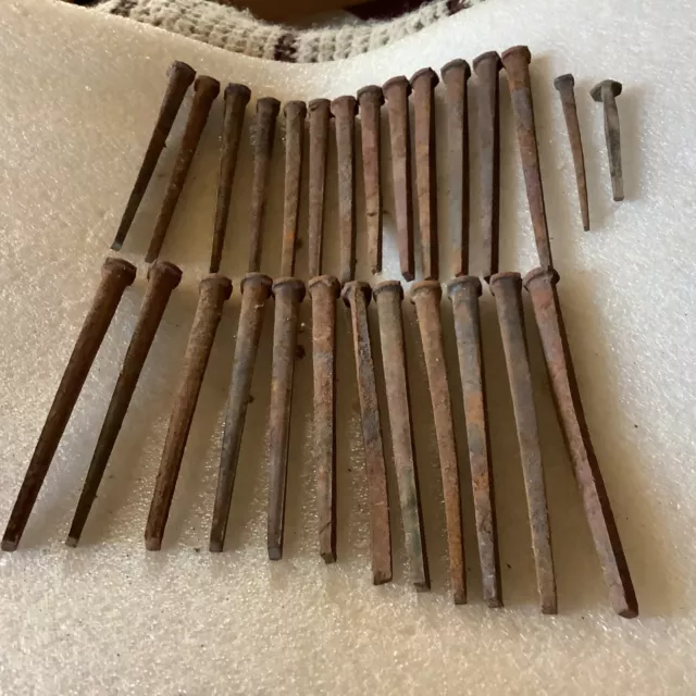 26;Nos 4 1/2" Vintage Square Barn Spikes