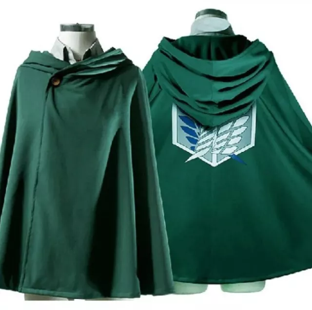 Attack On Titan Anime Cosplay Cloak Cape Scouting Legion Wings of Liberty Size M