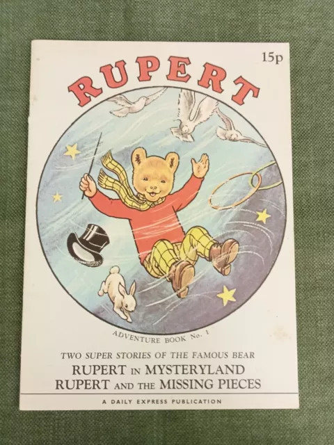 Rupert Adventure Book No.1. 1973. Excellent. Very Nice Copy!