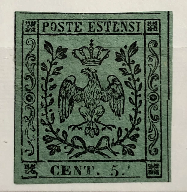 Modena 5 Cent 1852 Nuovo Con Gomma Qualita