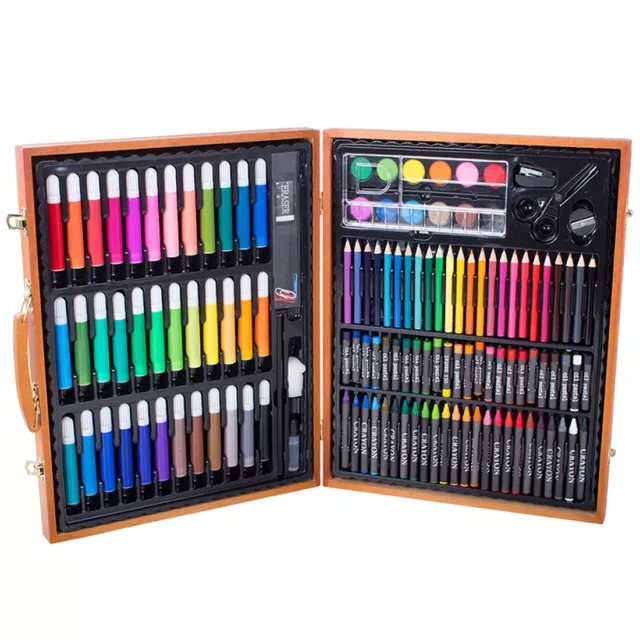 MALLETTE DE DESSIN Coloriage Art Créatif 150 en 1 Feutres Crayons Pastels  EUR 34,90 - PicClick FR