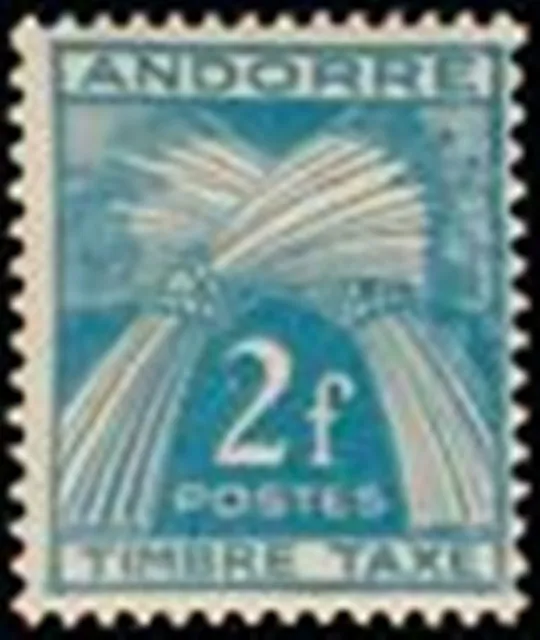 ANDORRE FRANCAIS STAMP TIMBRE TAXE N° 34 " TIMBRE-TAXE 2F " NEUF x TB