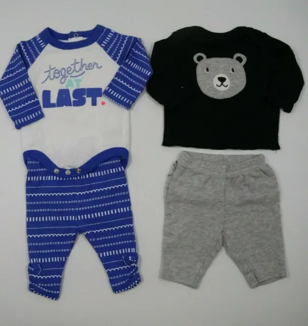 Cat & Jack Carters Baby Infant Boy Long Sleeve 2 Piece Outfits Sets Size NB