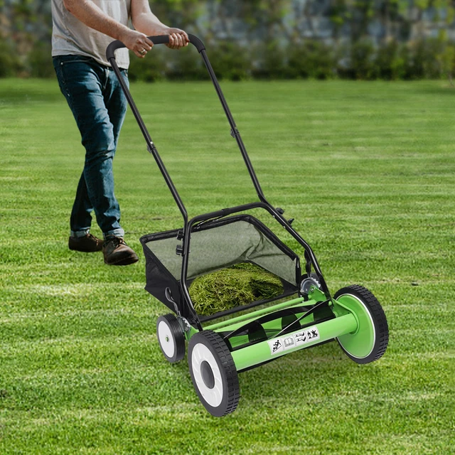 15-Inch Thatch Rake With Gloves & Bag - Heavy Duty Lawn Dethatcher For Grass & Soil