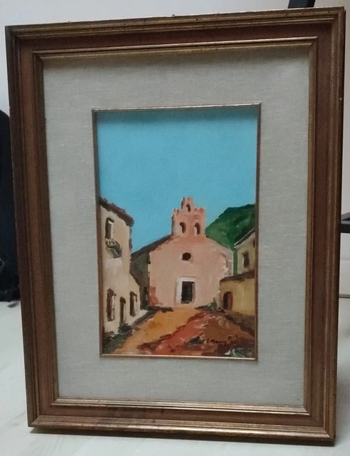 Dipinto olio su tela Paesaggio - Maestro Vito Montanari