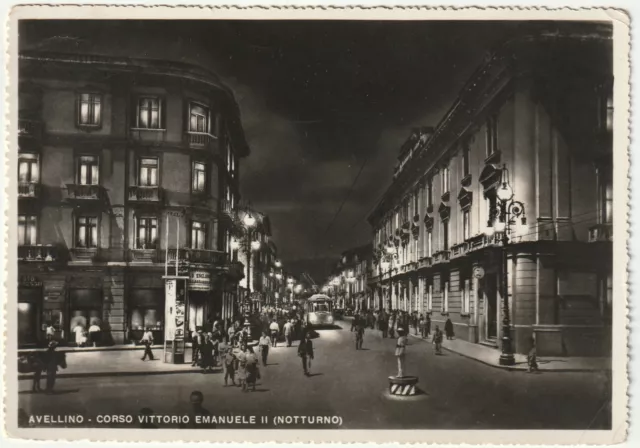 Avellino - Corso Vittorio Emanuele Ii - Notturno - Viagg. 1957 -66101-