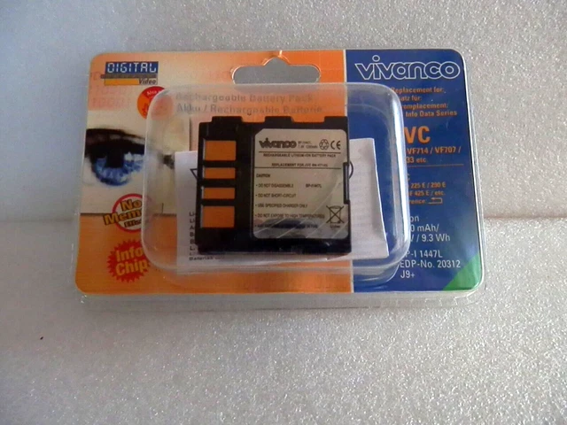Akku Für JVC Typ BN-V22U (Wendeakku) - NiMH, 6V, Hochwertige Alternative (kein Original)