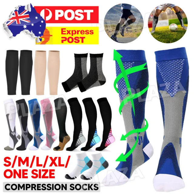 Women Men Unisex Compression Socks Medical Nursing Travel Sports Stocking Gift