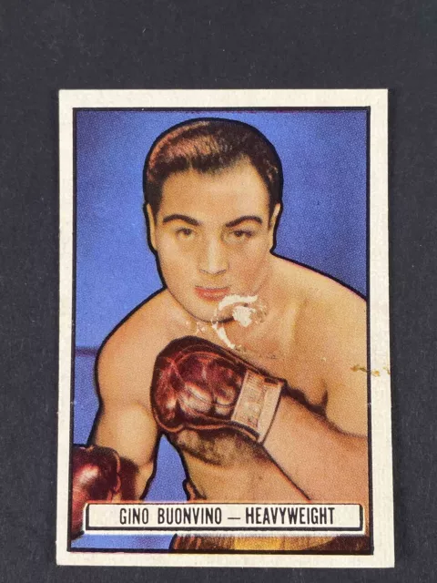 Topps Ringside 1951 Boxing - Gino Buonvino #7 - VG