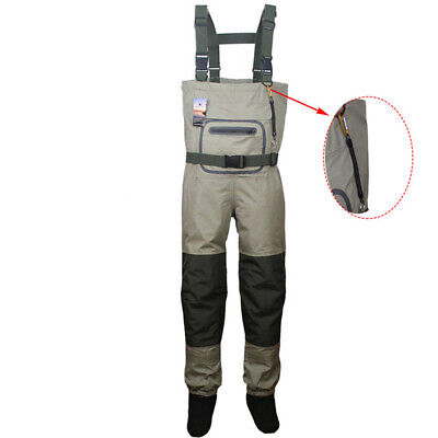 Fly Fishing Chest Waders Breathable Waterproof Stocking foot River Wader Pants