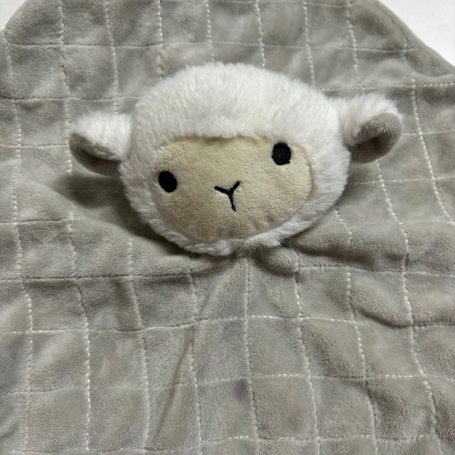 ANKO KMART LAMB Sheep Grey White Baby Comforter Security Blanket Soft Toy 12.00 PicClick AU