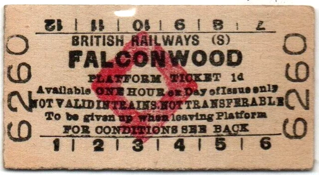 BR(S) Platform Ticket Falconwood 1d