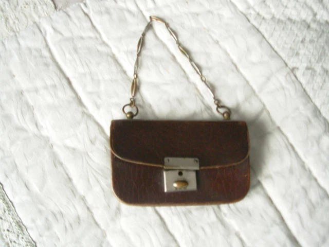 Tres Rare Petit Sac magnifique Décoration pour une Tenue de Poupée Ancienne