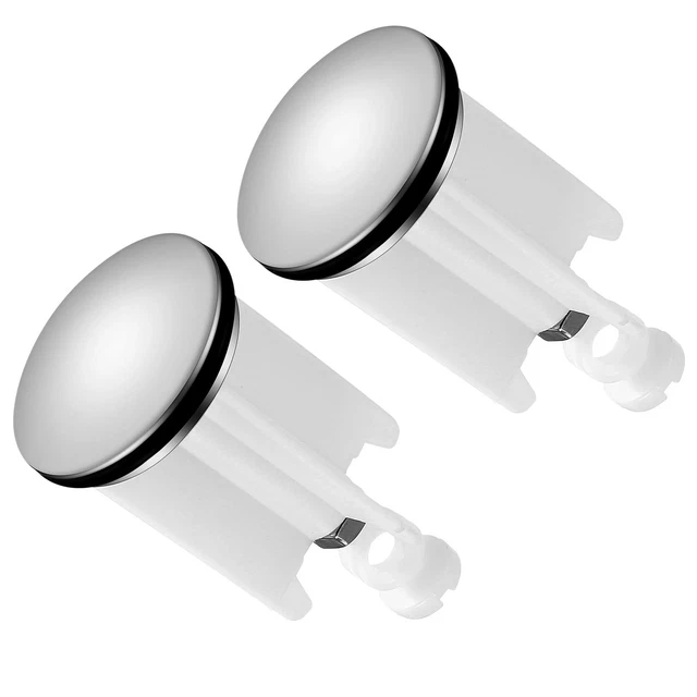 Rosone Per Rubinetto Lavabo - 2 Pezzi - ABS Cromato - Ø50mm Esterno, Ø40mm Interno - Con Guarnizione - Foto 8