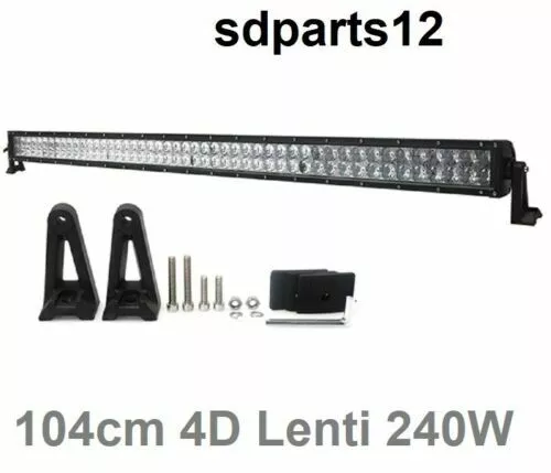 104cm Barre Led 4D Lentilles Combo 240W Phare 16800LM Auto Camion Buggy Suv