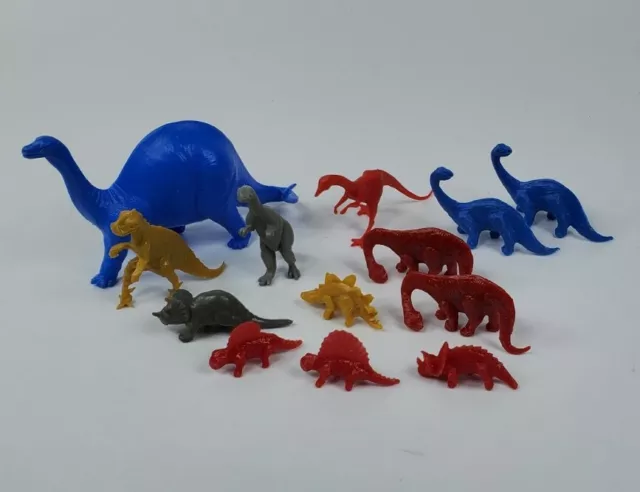 Vintage 60's Dinosaur Miniature Toy Figures Plastic Mixed Lot