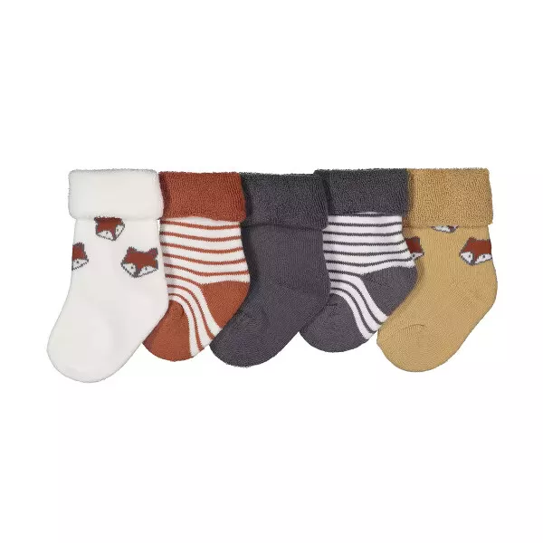 5 Pack Baby Bootee Socks Cotton Baby Toddler Boy Girl Unisex 0-6 Years