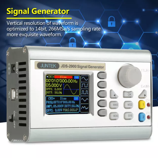 JDS2900 15/60MHz Dual-channel DDS Function Arbitrary Waveform Signal Generator