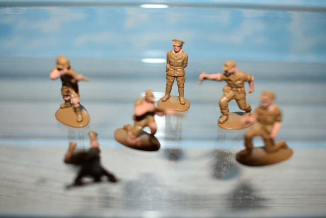 1/72 matchbox petits soldats allemands africa korps et Rommel WW2