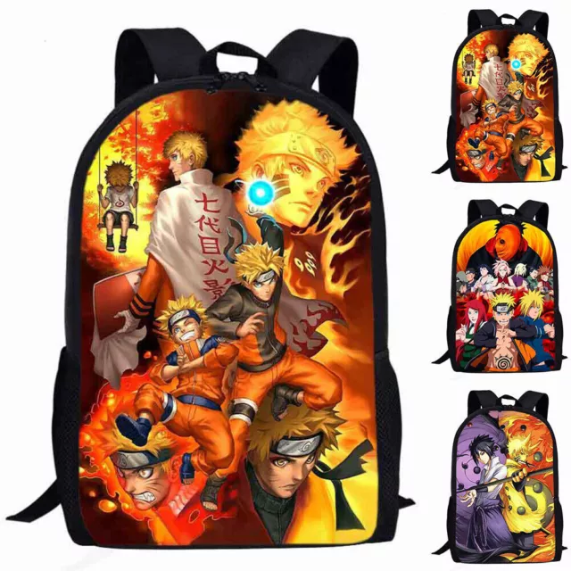 Anime Naruto Kid Backpack Cartoon Rucksack School Bag Student Shoulders Bag Gift