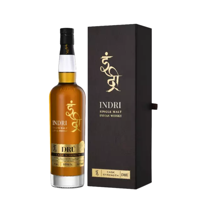 Indri Dru Cask Strength Single Malt Indian Whisky 700ml