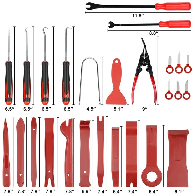 31X Car Trim Removal Tool Set Hand Tools Panel Pry Bar Door Interior Clip Kit