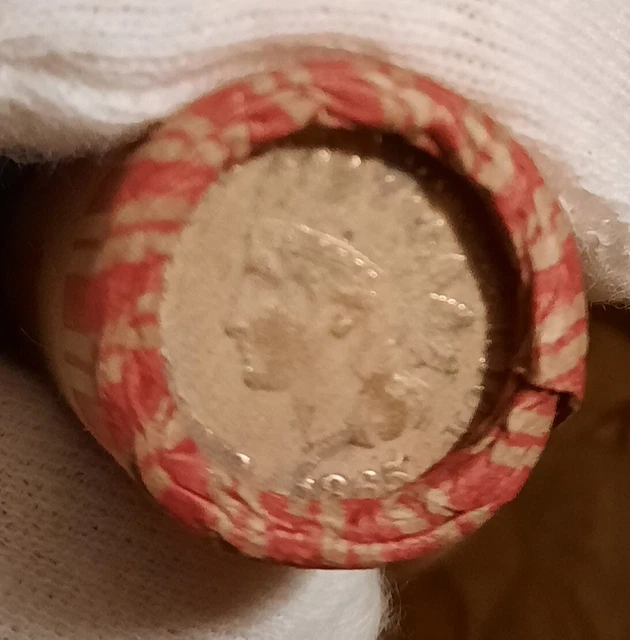 Lincoln wheat penny roll capped with Indian head ends lot #058 2
