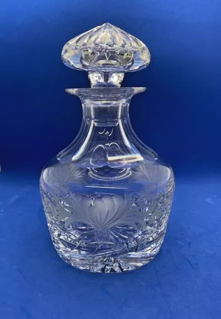 Royal Brierley Crystal Honeysuckle Decanter