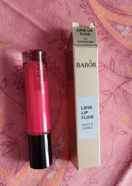 Neuer BABOR Lip Gloss Lippenstift "Lipid Lip Fluid", Farbe "02 Raspberry-Pink"
