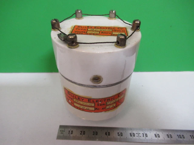 Vintage 1940's Quarzo Cristallo Bliley Elettrico BC46H Frequenza 100 Kc z8-a-53