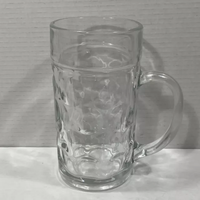 Oktoberfest Large 44 Oz Dimpled Glass Jumbo Beer Mug With Handle Glass Steins