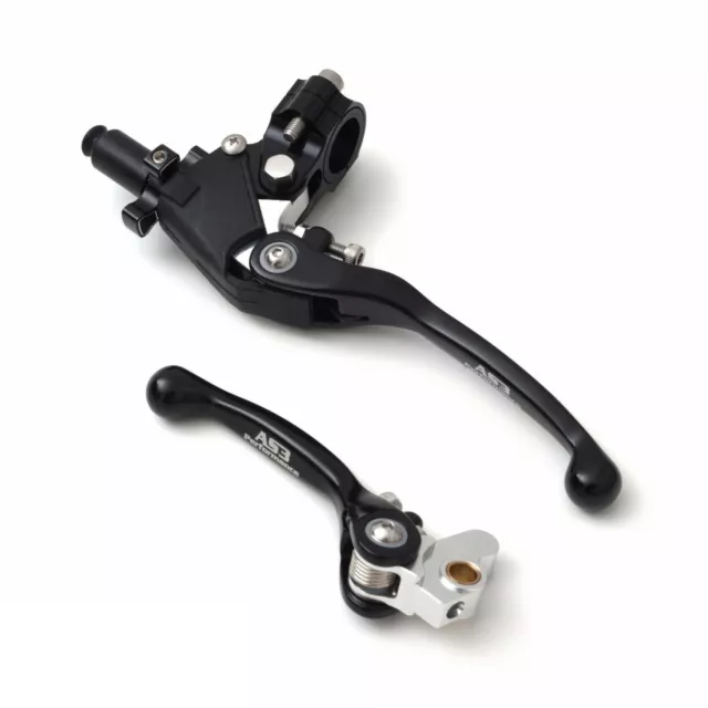 AS3 BRAKE CLUTCH FLEXI LEVERS for SUZUKI RM 80 RM 85 90-04 RM 125 RM 250 96-04