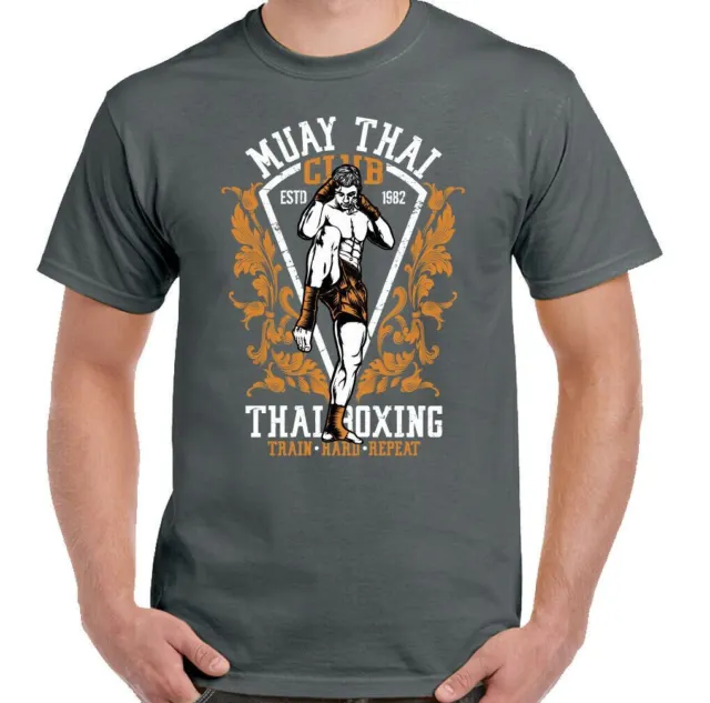 T-shirt MUAY THAI UFC MMA arti marziali allenamento top palestra guanti tigre maglietta da combattimento 2