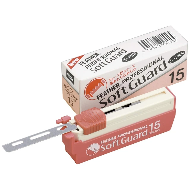Hoja de afeitar pluma de repuesto PSF-15 protector suave 15 paquetes