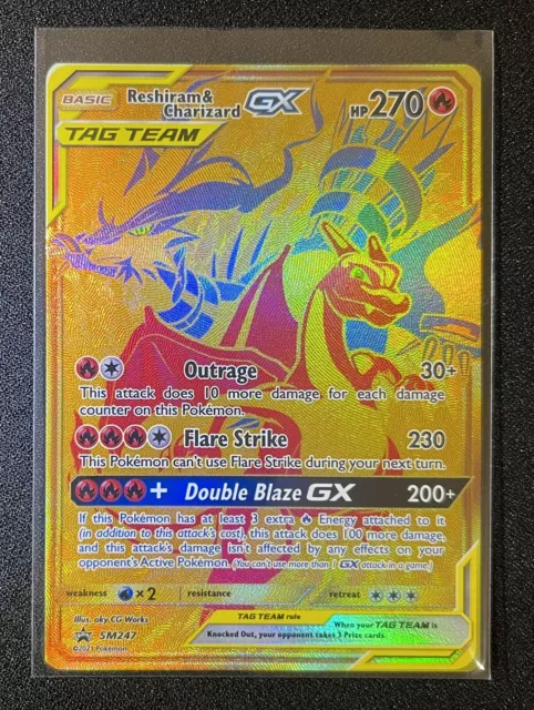 Reshiram & Charizard GX - SM247 - Oversized Promo