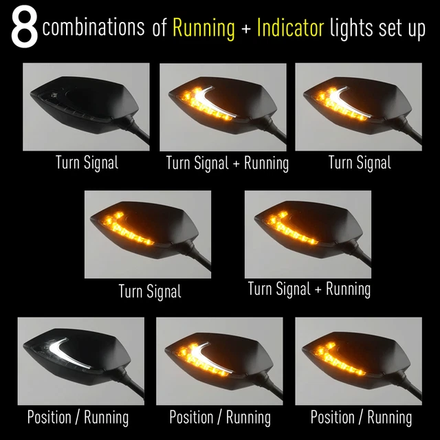 LED rétroviseurs carénage feu de route indicator pour SUZUKI GSX R 600 Z 01-03