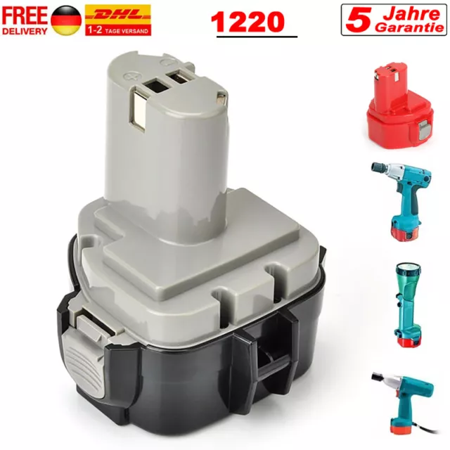 1/2X Ersatz Akku für Makita PA12 1200 1220 1222 1233 1235 6223D 192598-2