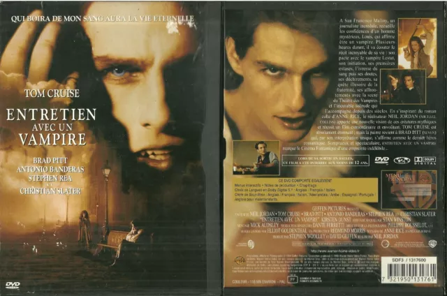 DVD - ENTRETIEN AVEC UN VAMPIRE avec TOM CRUISE, BRAD PITT, ANTONIO BANDERAS