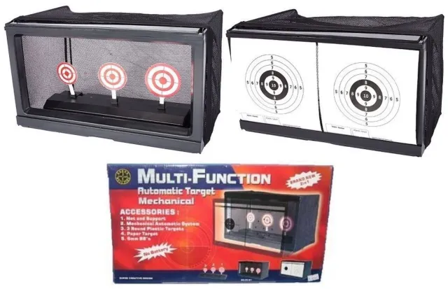 Multi Function Automatic BB Airsoft Target With Net Catcher Air Sport GREAT FUN
