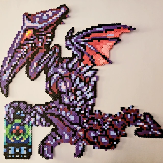 RIDLEY SUPER METROID Perler bead pixel art Nintendo samus aran EUR 59 ...