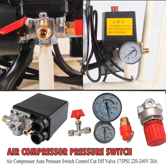 NEW PRESSURE REGULATOR with Pressure Switch for Compressor Compressor ...
