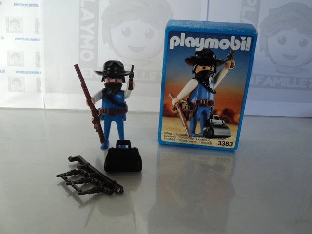 PLAYMOBIL vintage western diligence cocher voyageurs set 3803 de 1994