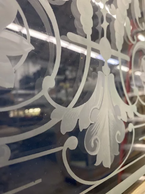 Etched Glass French Parlor Doors 97x63 Two Doors At 97x 31.5 Ea 4