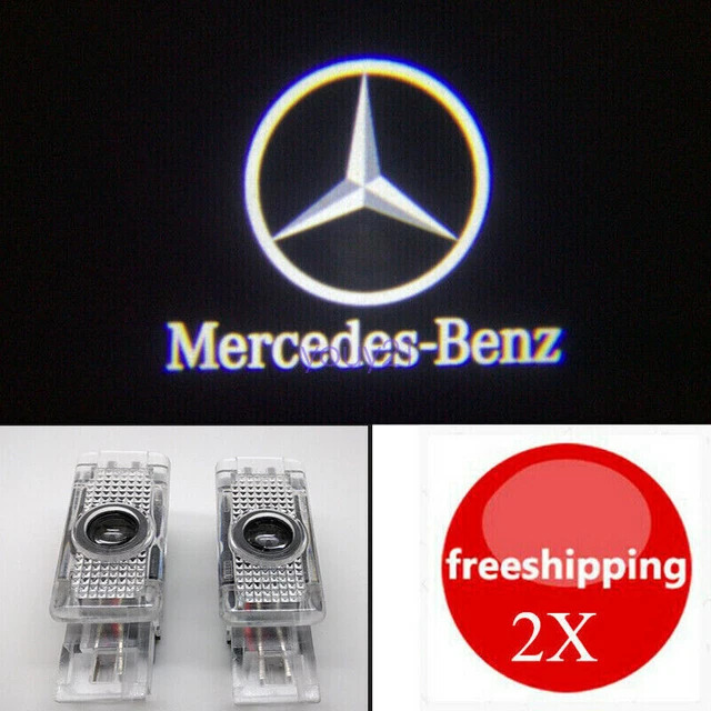 2x HD Ghost LED Door Step Courtesy Laser Light for Mercedes-Benz SLK 05-2009 SLR