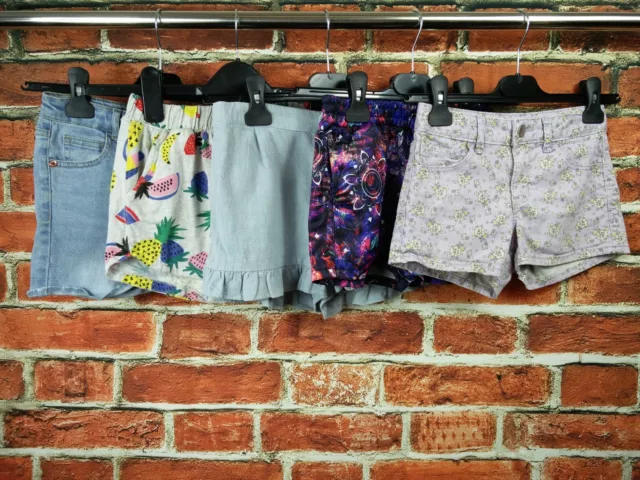 Childs Bundle Age 7-8 Gap Everlast Mango Zara Guess Summer Shorts Set X5 128Cm