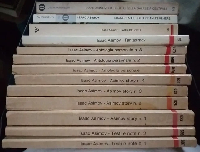 LOTTO 13 LIBRI URANIA DI ISAAC ASIMOV ROMANZI E ANTOLOGIE FANTASCIENZA gf