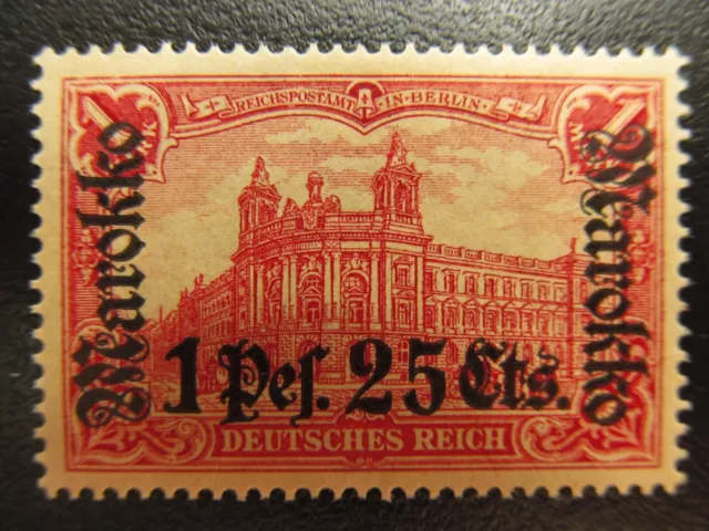 DK - Marokko Nr. 55A, 1911, postfrisch, Mi 24€ *KB370*