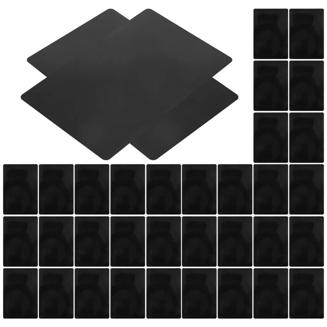 Lot 50 Cartes Visite Métal Aluminium Pour Gravure Et Sublimation - Cartes VIP Noires 8,6x5,4cm