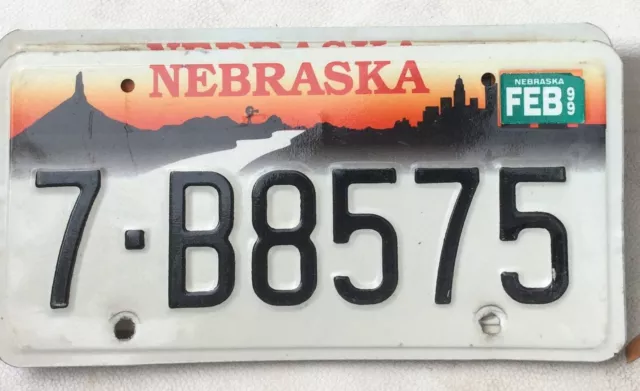 Nebraska 1996 Vintage Goffrato Targa 7-B8575 Compra 1 O 2 Piatti