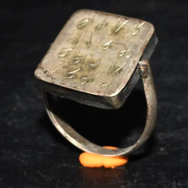 Ancient Eastern Roman Mix Silver Ring with Engraved Bezel Ca. 1st-2nd Century AD